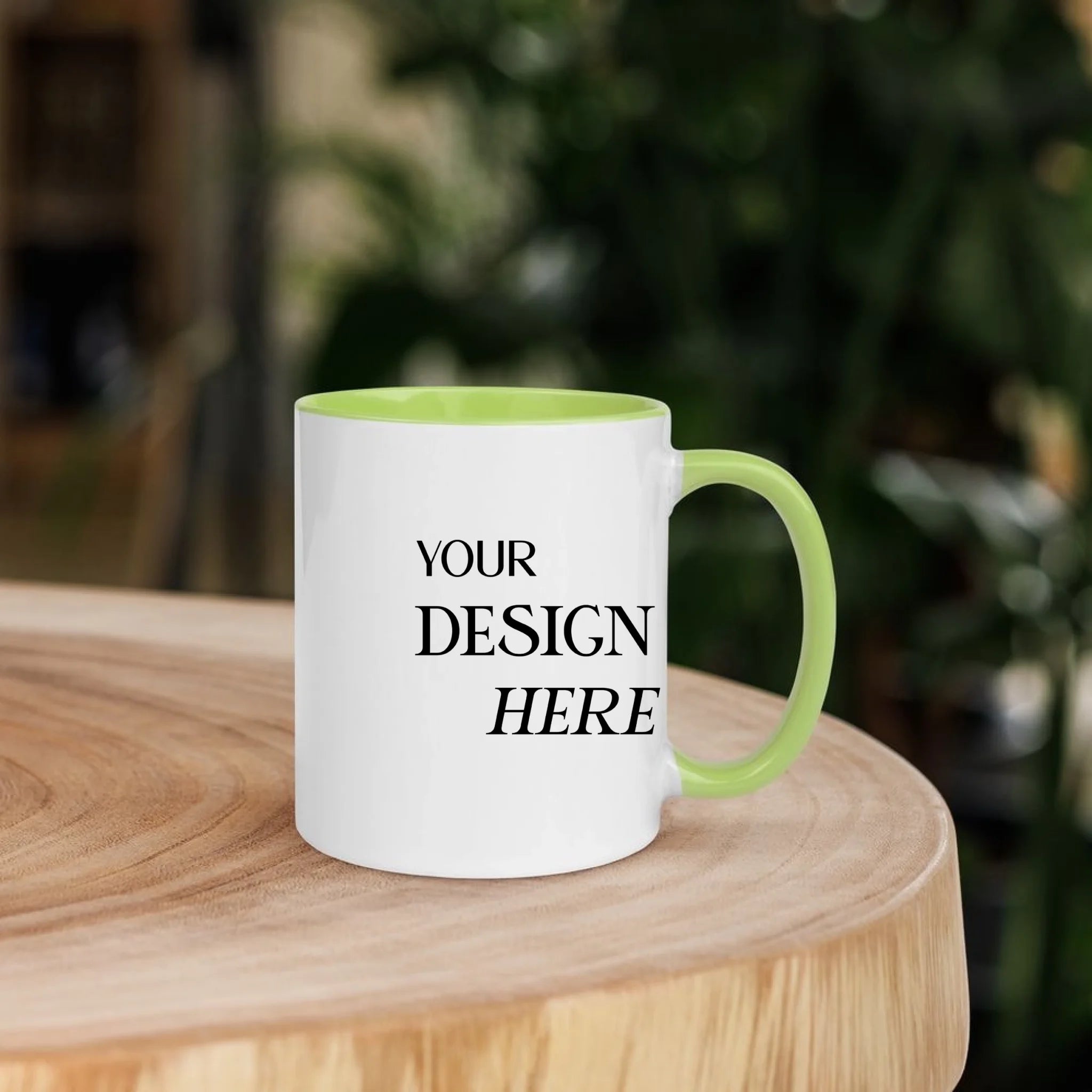 White Ceramic Mug with Color Inside