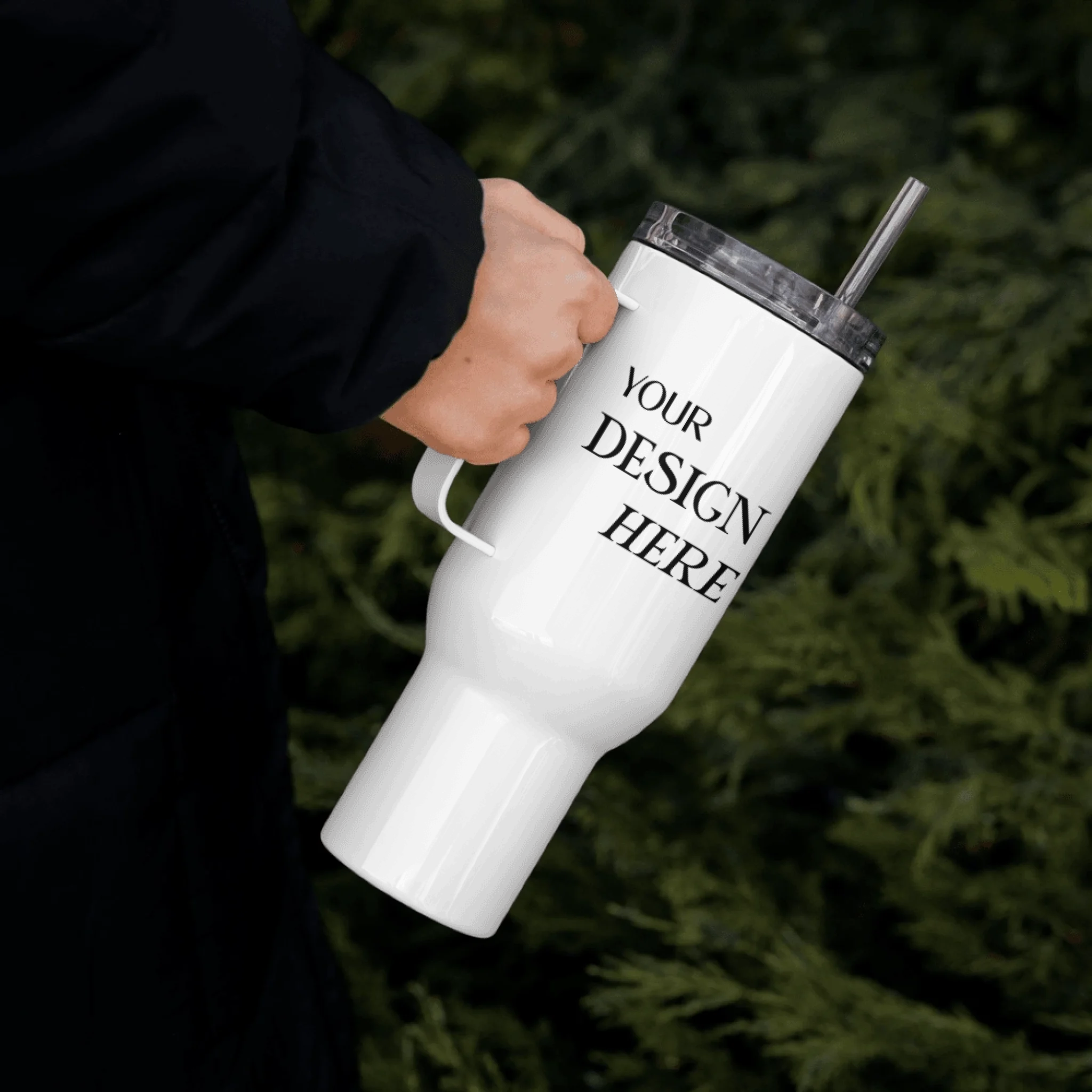 Travel Mug with a Handle