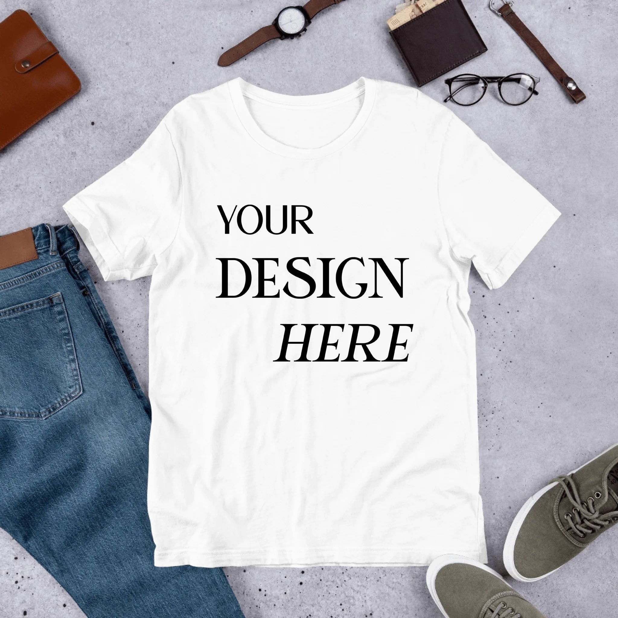Unisex Staple T-Shirt | Bella + Canvas 3001 (Front + Back)
