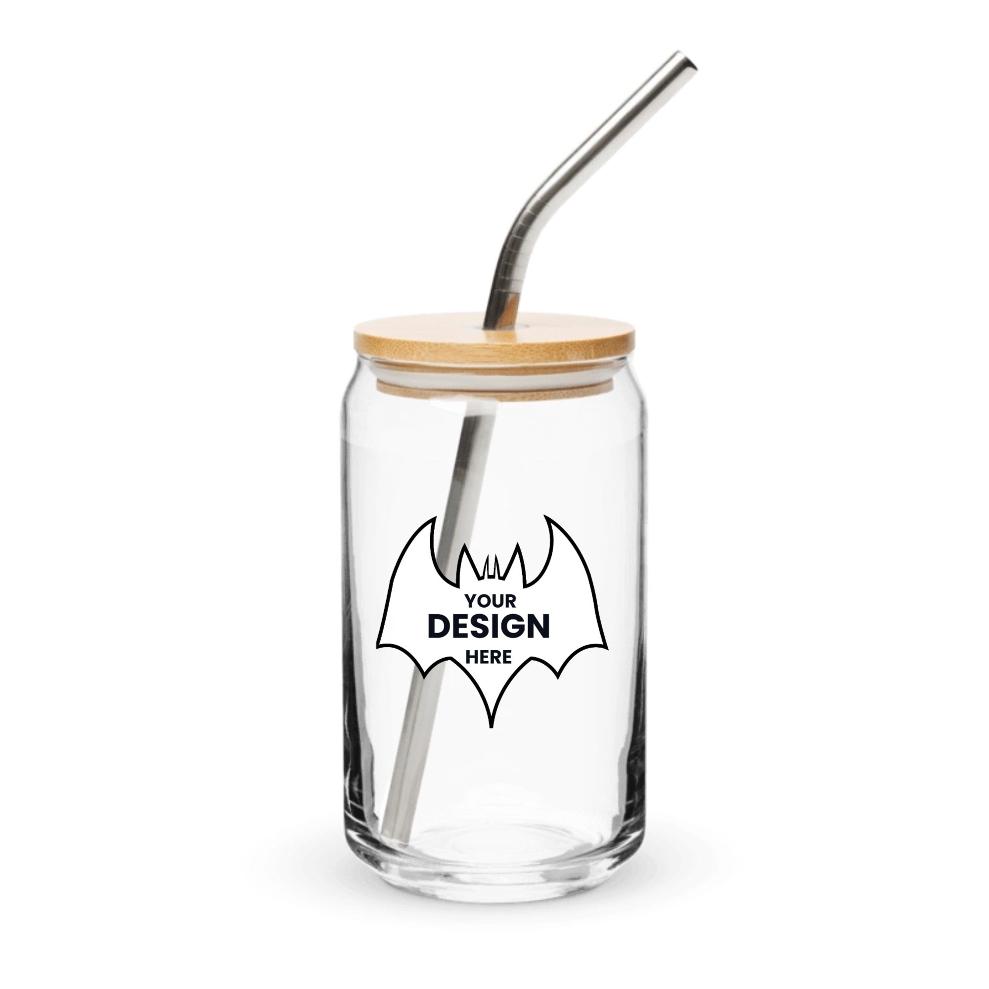 Can-Shaped Glass 16 oz, Trendy Drink Glass — Aesthetic Iced Coffee Cup, Summer Beverage Glassware