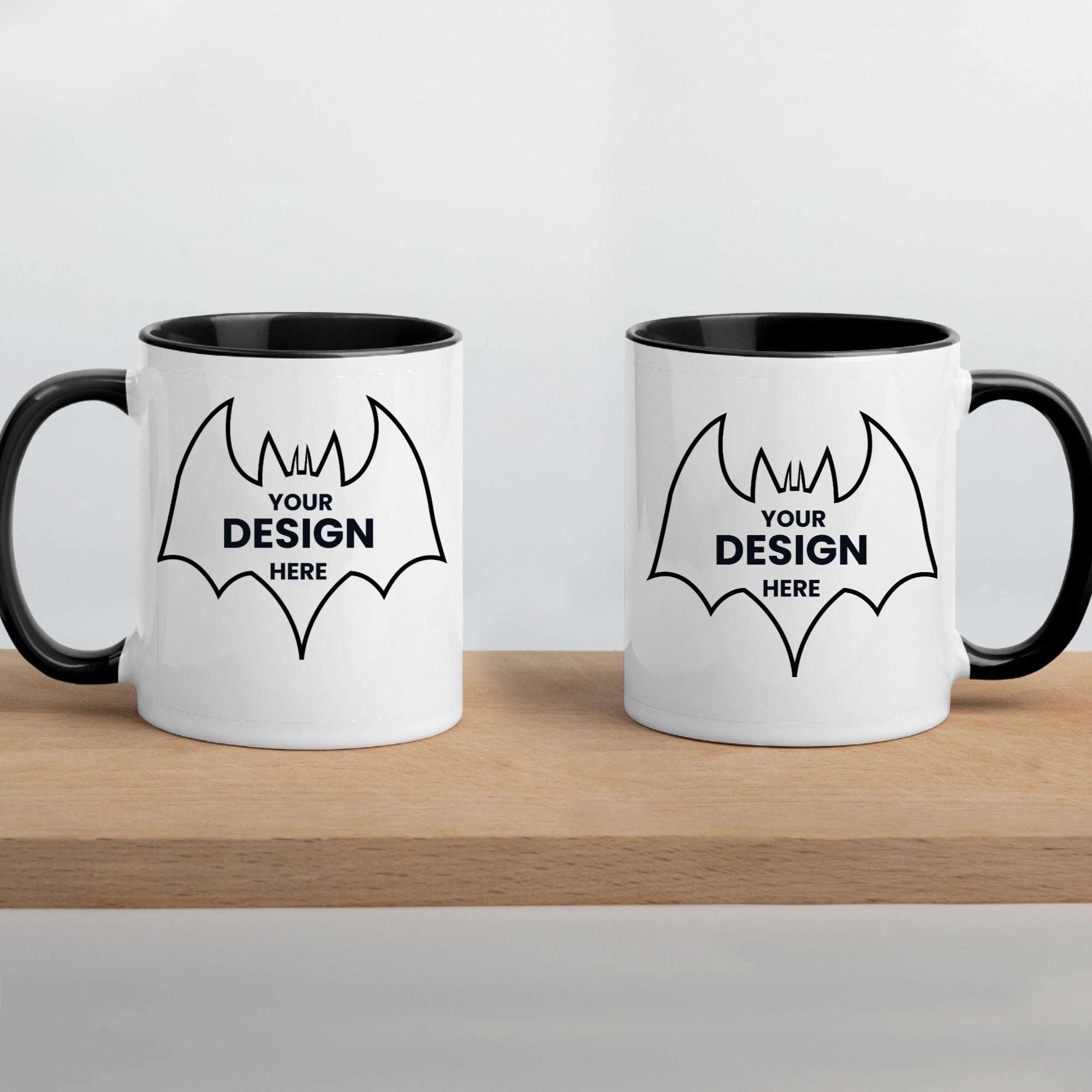 White Ceramic Mug with Color Inside