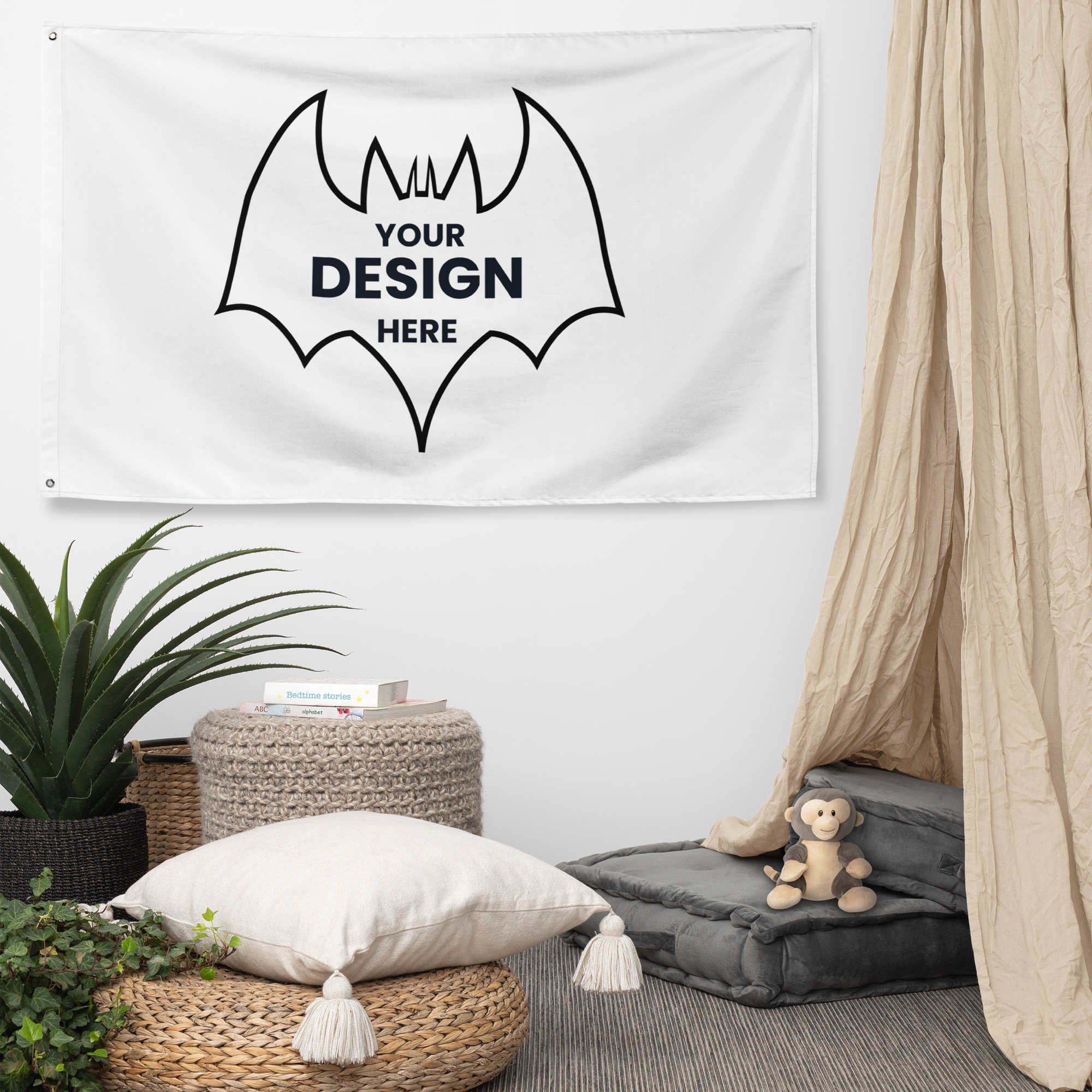 All-Over Print Flag, Personalized Home Decor Flag Unique Wall Art