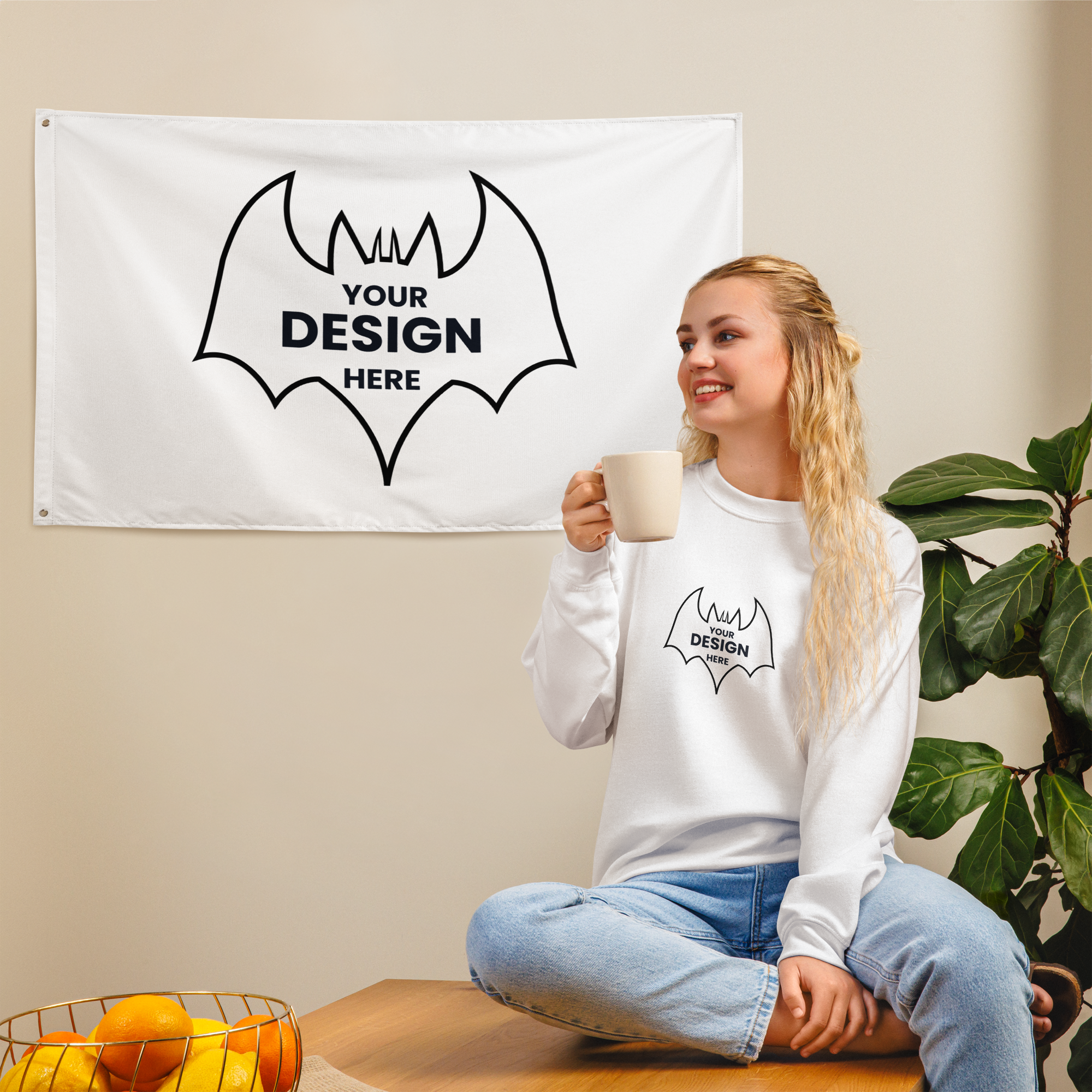 All-Over Print Flag, Personalized Home Decor Flag Unique Wall Art