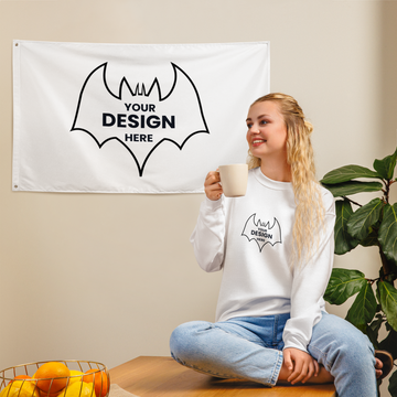 All-Over Print Flag, Personalized Home Decor Flag Unique Wall Art